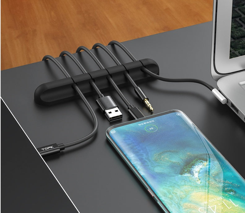 Silicone Cable Organizer for Easy, Tangle-Free Desk Setup