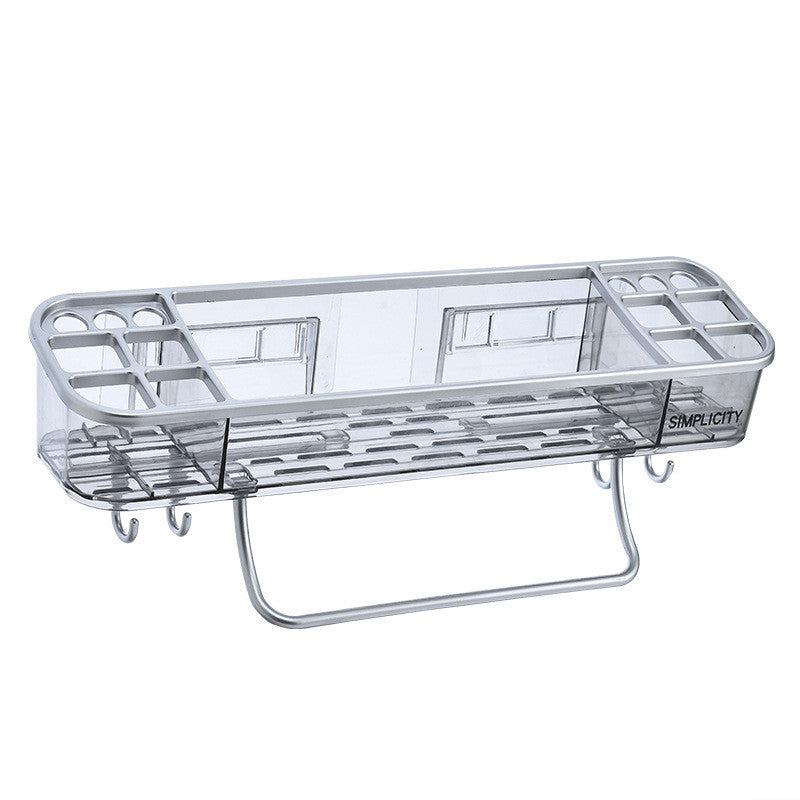 No-Drill Bathroom Storage Rack for a Clean, Tidy Space