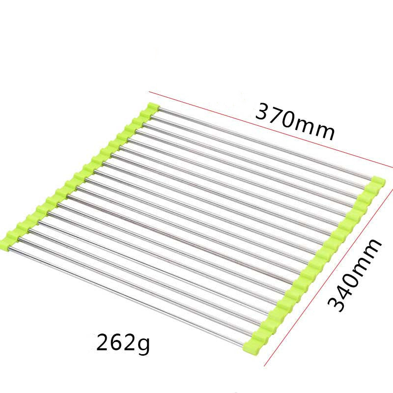 Space-Saving Sink Dish Rack for Neat Kitchen Organization