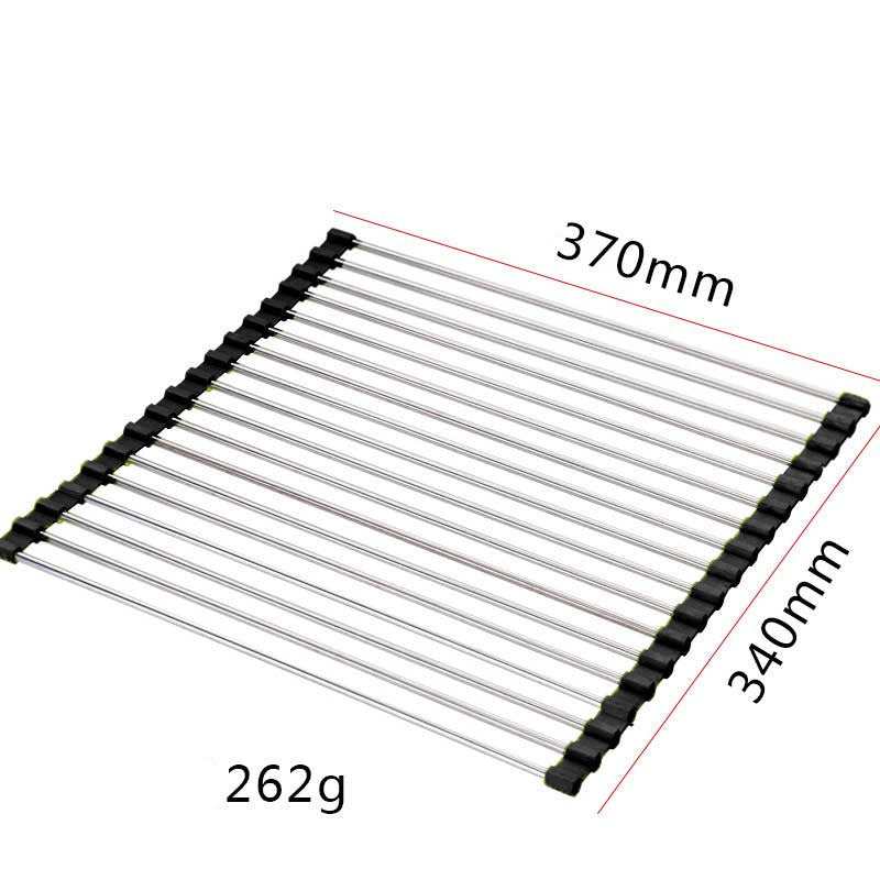 Space-Saving Sink Dish Rack for Neat Kitchen Organization