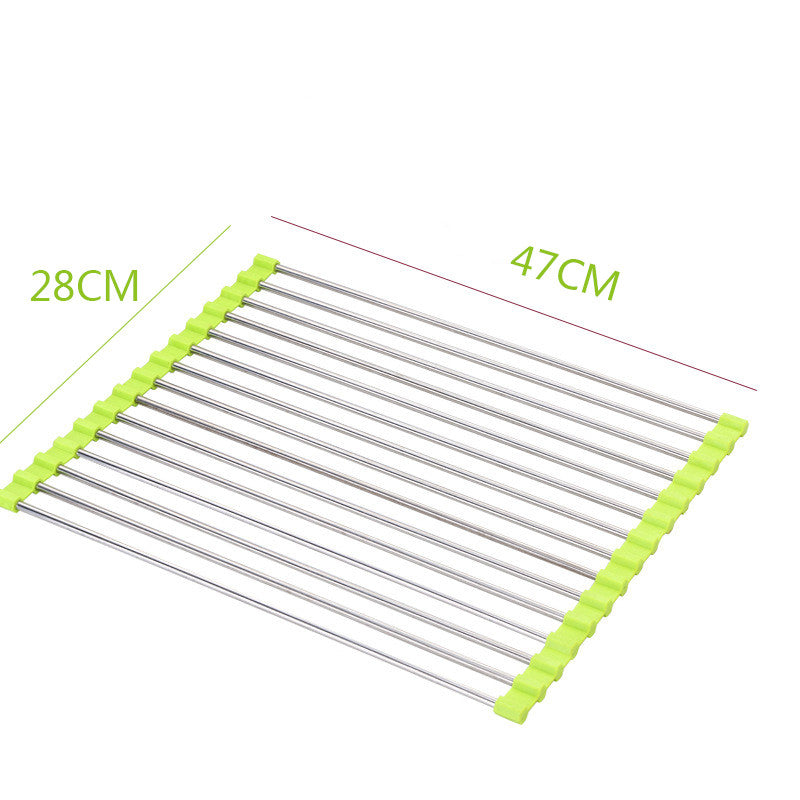 Space-Saving Sink Dish Rack for Neat Kitchen Organization