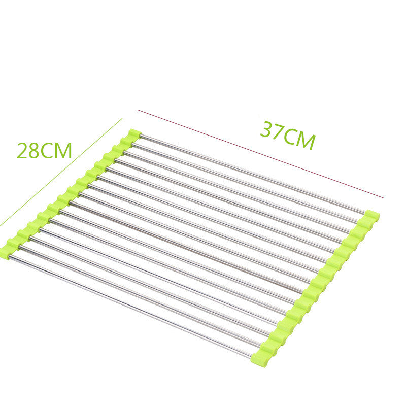 Space-Saving Sink Dish Rack for Neat Kitchen Organization