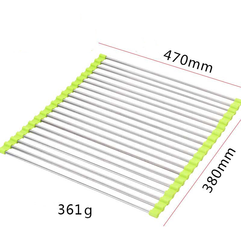 Space-Saving Sink Dish Rack for Neat Kitchen Organization