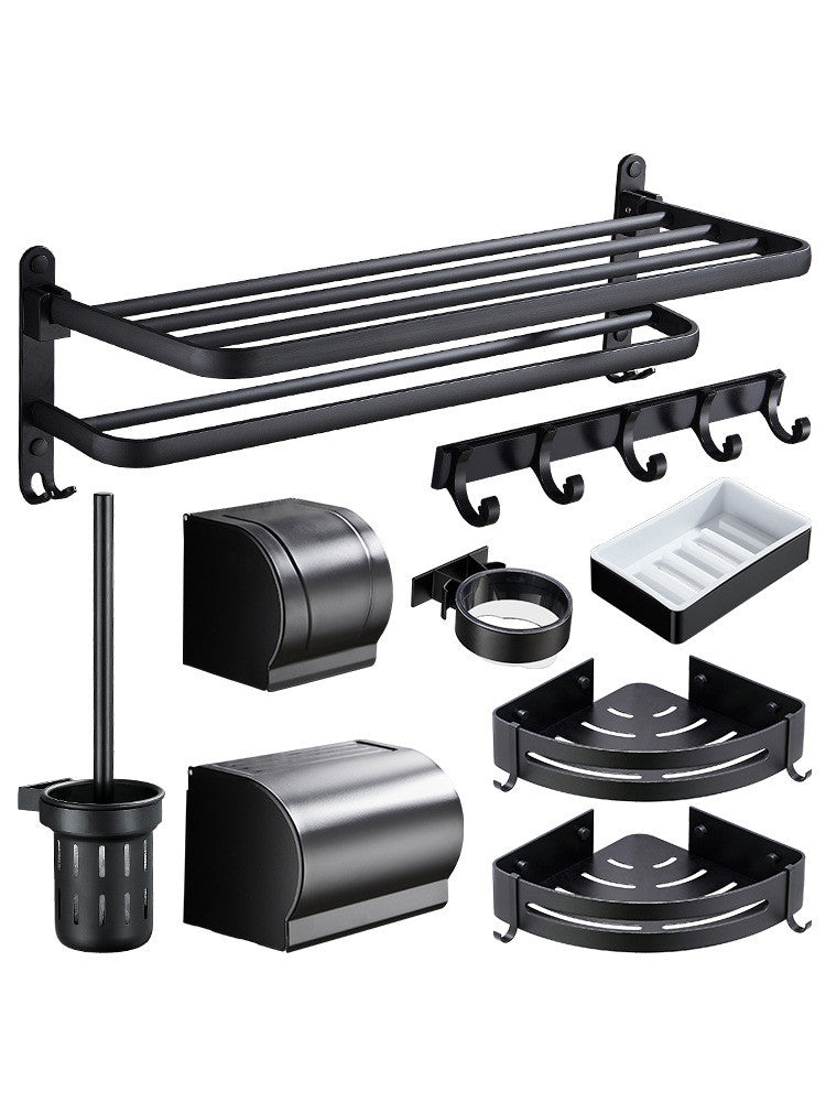 Wall-Mounted Towel Rack for Easy, Drill-Free Bathroom Storage