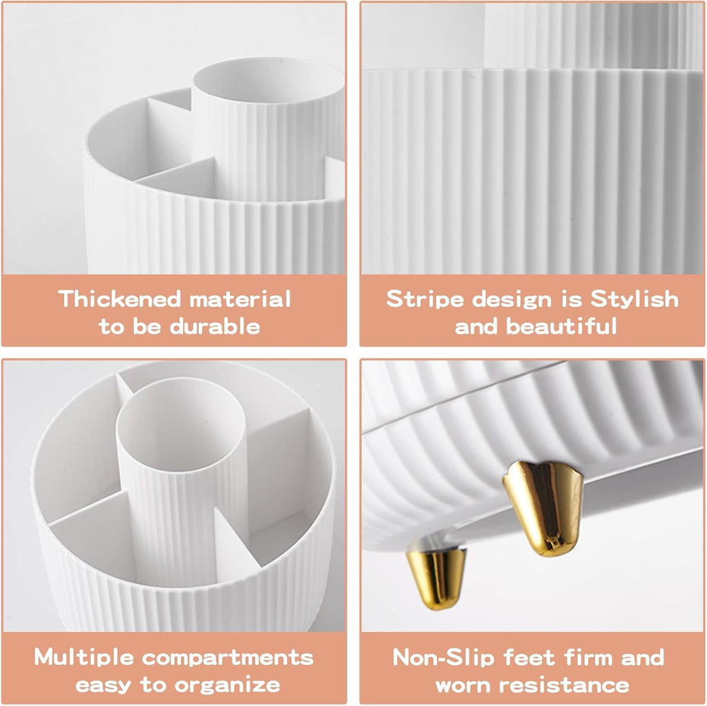 360° Beauty Organizer for Brushes, Skincare, and Cosmetic Storage