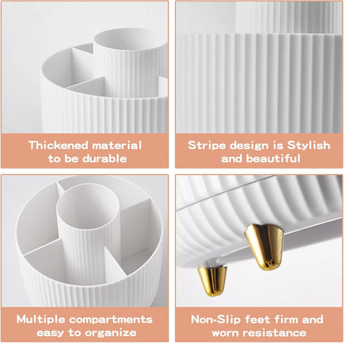 360° Beauty Organizer for Brushes, Skincare, and Cosmetic Storage