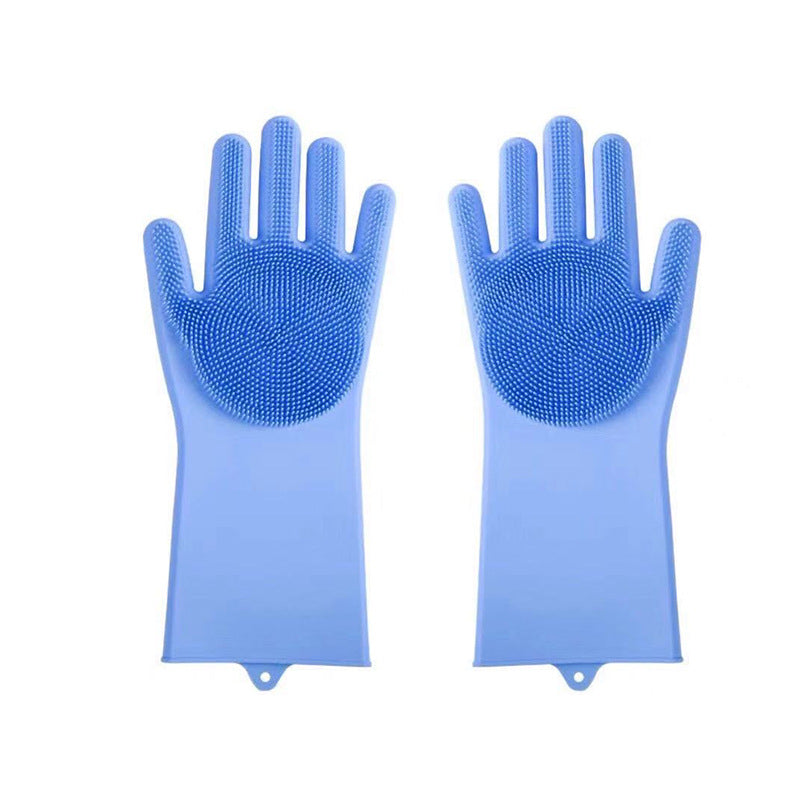 “Quick-Clean Silicone Magic Gloves for Stress-Free Washing”