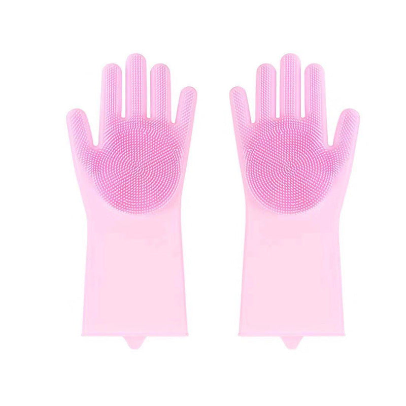 “Quick-Clean Silicone Magic Gloves for Stress-Free Washing”