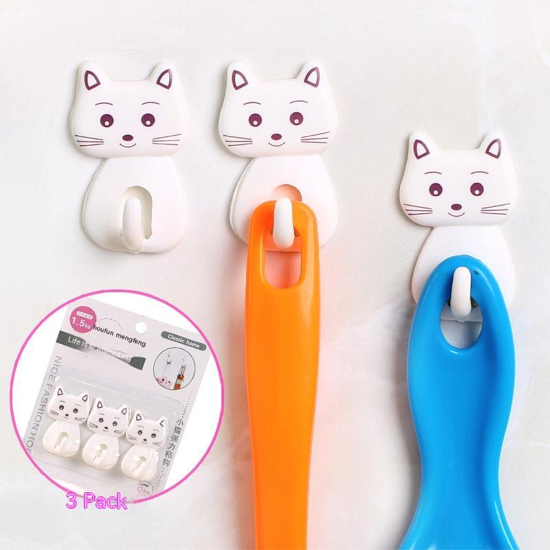 Traceless Adhesive Hooks for Simple Home Organization